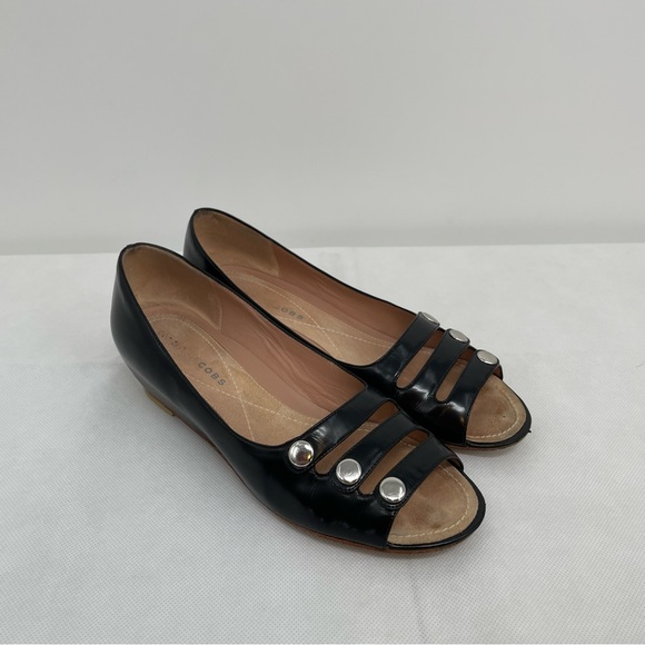 Marc Jacobs Shoes Marc Jacobs 9sy2k Black Leather Enclosed Wedge